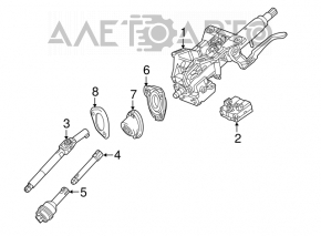 Рулевой карданчик в сборе Chevrolet Camaro 16-