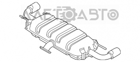 Глушник задня частина з бочками Mazda CX-5 13-16 2.0