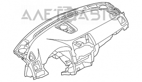 Торпедо передня панель з AIRBAG Mazda CX-5 13-16 тичка, поліз хром