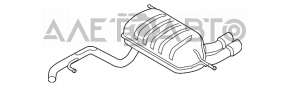 Глушитель задняя часть резонатор с бочкой VW Tiguan 09-17 FWD