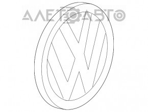 Емблема напис 2.0 TSI VW Tiguan 12-17 рест немає червоної вставки