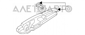 Механизм ручки двери передней левой Ford Mustang mk6 15- keyless