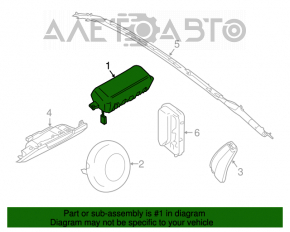 Подушка безопасности airbag пассажирская в торпеде Ford Mustang mk6 15-