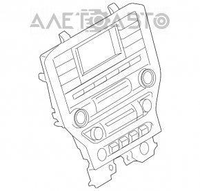 Панель управления монитором и климатом Ford Mustang mk6 15- под малый монитор