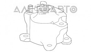 Подушка двигателя центральная Honda Accord 13-17 2.4