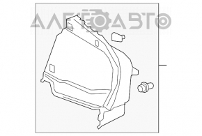 Обшивка арки левая Toyota Prius 50 16- надломано крепление, отсутствует заглушка