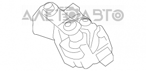 Мотор трапеции дворников очистителя передний Toyota Prius 50 16- только мотор