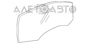 Скло дверей передньої правої VW Jetta 11-18 USA