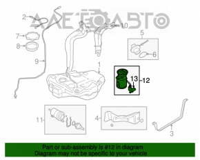 Топливный насос бензонасос VW Jetta 11-18 USA 2.5, 2.0