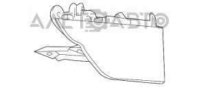Бризговики задній правий VW Jetta 11-18 USA