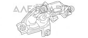 Трапеція двірників з моторчиком зад Mazda CX-9 16-