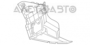 Підкрилок задній правий Mazda CX-9 16 зад, тріщини, надірвано кріплення