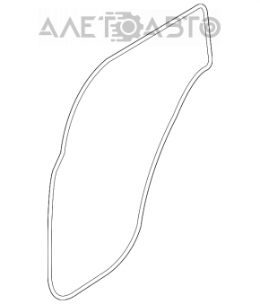 Уплотнитель дверного проема задний правый Porsche Cayenne 958 11-14