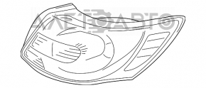 Фонарь внешний крыло правый Suzuki Kizashi 10-15
