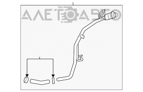 Заливна горловина паливного бака Lincoln MKZ 13-20 2.0T, 3.7