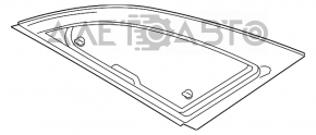 Форточка глухе скло задня права Lincoln MKZ 13-20 хром