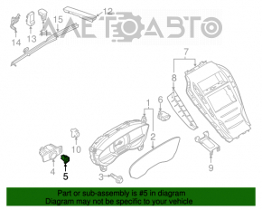 Привід кришки багажника Lincoln MKZ 13-20 електро з доводчиком, відрізана фішка, немає фрагмента кріплення