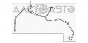 Трубка кондиціонера пічка-конденсер Mazda CX-9 16-