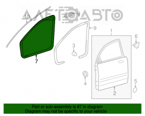 Уплотнитель дверного проема передний правый Kia Optima 11-15