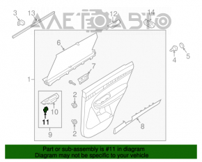 Управление стеклоподъемником задним правым Kia Sorento 10-15