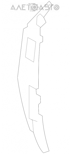 Уплотнитель крыла дверь-крыло правый Kia Sorento 10-15