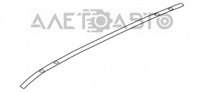 Накладка даху ліва Kia Sorento 10-15 не має заглушок, немає фрагмента ущільнювача
