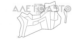 Обшивка арки левая Hyundai Sonata 11-15 черн
