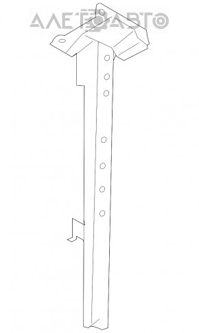 Планка замка капота Infiniti G25 G35 G37 4d 06-14 надрізи