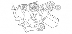 Трапеция дворников с моторчиком задняя Infiniti QX30 17-