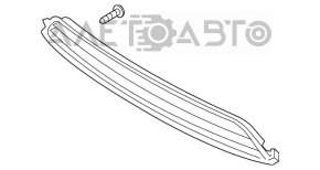Нижня решітка переднього бампера Kia Optima 14-15 рест