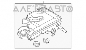 Головний гальмівний циліндр із бачком Ford Focus mk3 11-18 довгий бачок