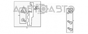 Дефлектор радіатора порошок Ford Fusion mk5 17-20 2.5
