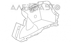Обшивка арки права Honda Accord 13-17 черн