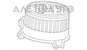 Мотор вентилятор пічки Honda Accord 13-17