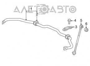 Стабилизатор передний Honda Accord 18-22 1.5Т