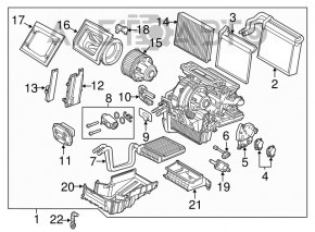 Печка у зборі Ford Focus mk3 15-18 manual