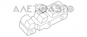 Управление стеклоподъемником передним левым Ford Edge 15-19 с накладкой глянец