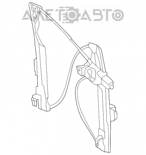 Стеклоподъемник с мотором передний правый Ford Escape MK3 13-19 2 пина