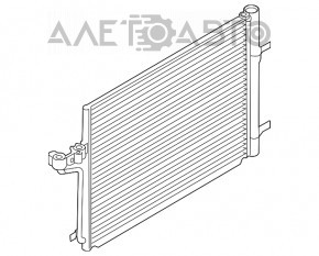 Радиатор кондиционера конденсер Ford Escape MK3 13-19 1.6T 2.5 примят