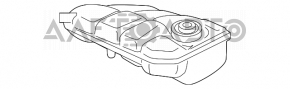 Розширювальний бачок охолодження Ford Escape MK3 13-16 дорест 2.0T, 2.5 без кришки новий неоригінал THERMOTEC