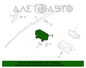 Подушка безопасности airbag пассажирская в торпеде Ford Escape MK3 13-14 дорест, ржавый пиропатрон