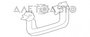 Ручка стелі задня ліва Ford Escape MK3 13-19 сіра, подряпини