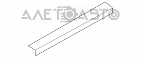 Накладка порога передняя правая Ford Escape MK3 13-19 черн, затертая