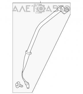 Ремінь безпеки задній правий Ford Escape MK3 13-19 беж