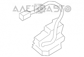 Замок дверей багажника Ford Escape MK3 13-16 дорест простий, відірвані дроти