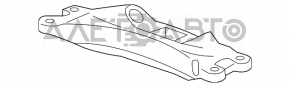 Кронштейн подушки кпп Cadillac CTS 14- 3.6 2.0T RWD дефект