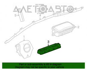 Подушка безпеки airbag колінна водійська лев Chevrolet Camaro 16-