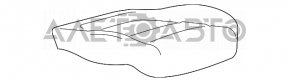 Пассажирское сидение Chevrolet Volt 16- без airbag, кожа черная, синяя строчка
