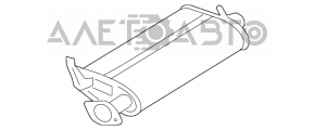 Глушник задня частина бочка Mitsubishi Galant 04-12