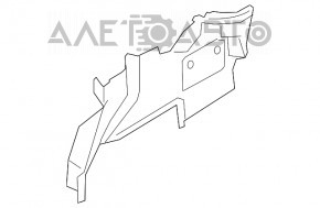 Обшивка арки левая Ford Fusion mk5 13-16 hybrid надорвано крепление, без крышки